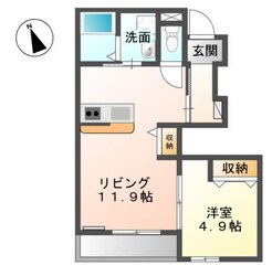 エスポワールミニオンIIの物件間取画像